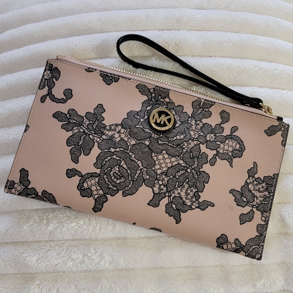 Michael Kors Floral Print Wristlet